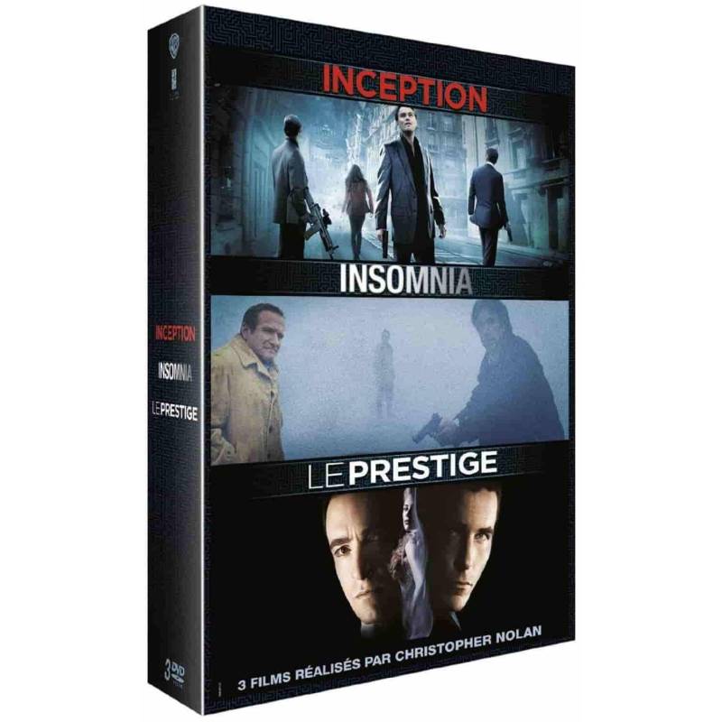Blu-ray - CHRISTOPHER NOLAN : INCEPTION + INSOMNIA + LE PRESTIGE