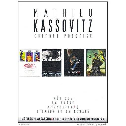 MATHIEU KASSOVITZ : LA HAINE / ASSASSINS / MÉTISSE / L'ORDRE ET LA MORAL - COFFRET 4 DVD