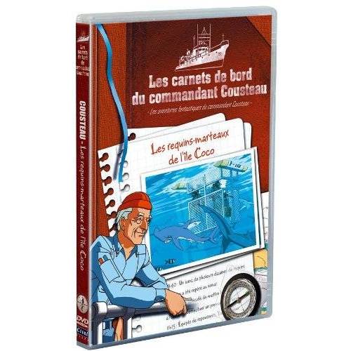 DVD - THE BOOKS ON BOARD THE COMMANDER Cousteau - SHARKS HAMMERS ISLAND COCO