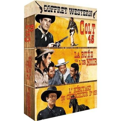 DVD - Western - Coffret 3 films : Colt 45 + La ruée vers l'or noir + L'héritage du chercheur d'or