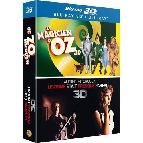Blu-ray - Le magicien d'Oz 3D et Le crime était presque parfait 3D