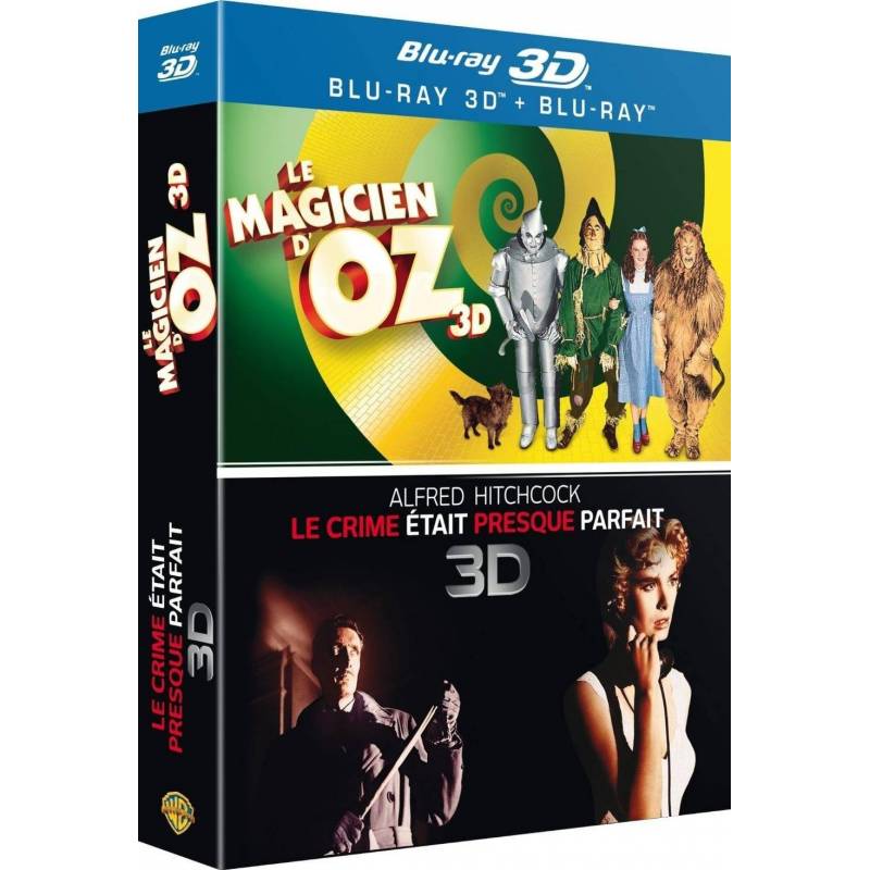 Blu-ray - Le magicien d'Oz 3D et Le crime était presque parfait 3D