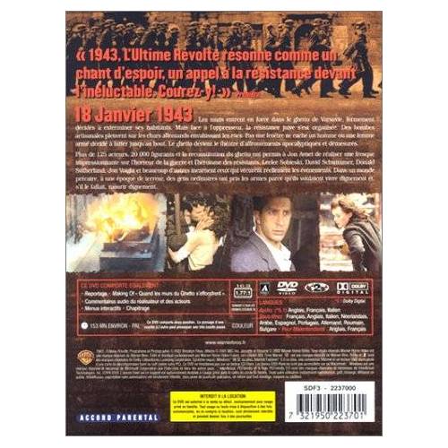 DVD - 1943 : L&#039;ultime révolte - Edition 2 DVD
