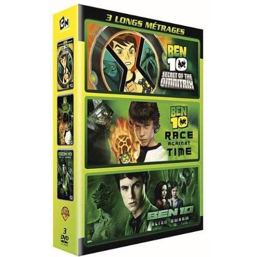 DVD - Ben 10 : 3 longs métrages : Le secret de l'Omnitrix + Course contre la montre + Alien swarm / Coffret 3 DVD