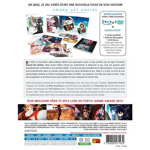 Blu-ray - Sword Art Online - Arc 1 (SAO) (Blu-ray + DVD) - Edition Collector Limitée
