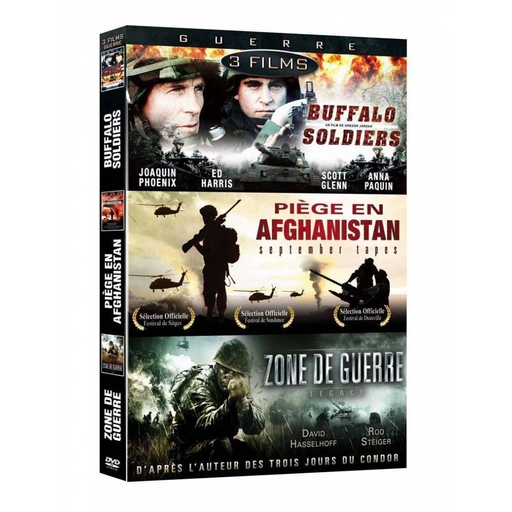 DVD - Guerre - Coffret 3 films : Buffalo Soldiers,September Tapes - Piège en Afghanistan,Zone de guerre Legacy