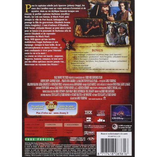 DVD - Pirates des Caraïbes : La malédiction du Black Pearl