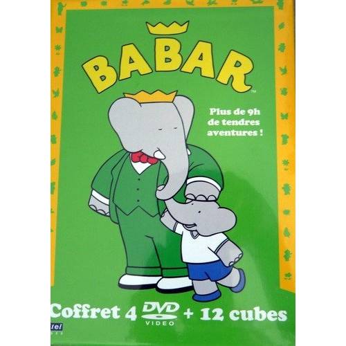 DVD - BABAR - COFFRET 4 DVD et 12 CUBES EN CARTON