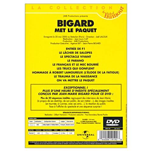 DVD - Bigard met le paquet