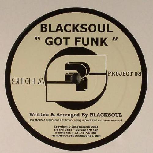 Vinyl - Blacksoul ‎– Got Funk - S-Sens - ssens008